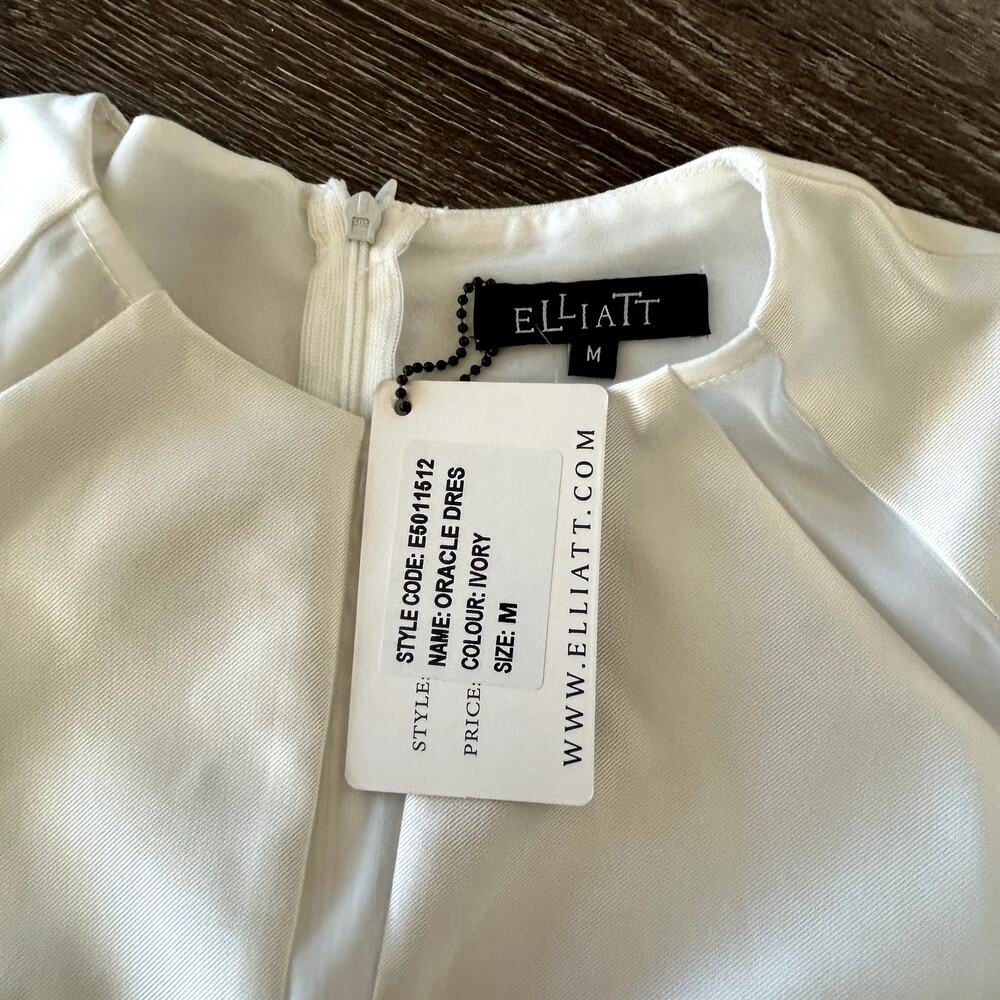 NWT Elliatt Oracle Ivory Mesh Trim Mini Dress Sz … - image 7